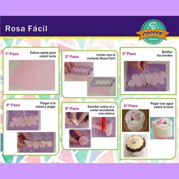 Cortantes Rosa Facil x 4 Unidades.
