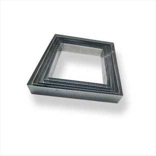 Aro Perforado Cuadrado Alto 4 cm