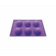 Molde Semi esfera Silicona x 6 - 6 cm Diámetro x 3 cm Alto