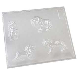 610 - Animalitos Oso - Leon - Tigre X 4