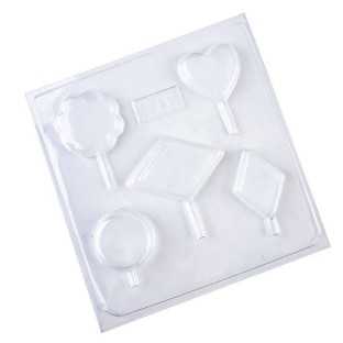 471 - Chupetines Formas X 4 -Flor-Corazon-Rombo-Esfera