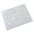 4 FyM - Huevos 4 Cm Con Flores Y Moños X 8