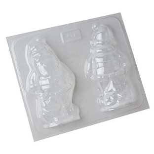 861 - Papa Noel Con Regalo X 2 - Para Armar