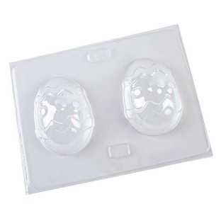 9B - Huevos 9 Cm Con Olas Y Lunares X 2