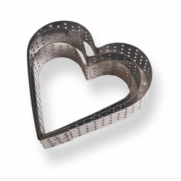 Aro Perforado Corazon (Alto 2 cm)