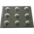 3053 - Semiesferas X 9 - 3 Cm