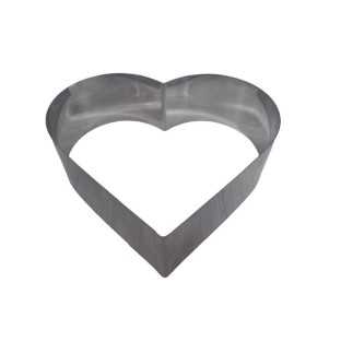 Aro Corazon Acero Inox (Alto 6 cm)