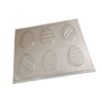 H7PP - P. Choc Planos X 6 Pascuas - Huevos 7 cm