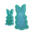 Cortante Pascuas 3D Conejo Orejas Largas