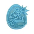 Cortante Pascuas 3D Huevo Felices Pascuas Estrella Mod 1 (10x6 cm)