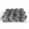 Placa con 12 Aros Redondos - Alto 6 cm