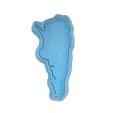 Cortante 3D Simbolos Patrios "Argentina" (7,5 x 3,5 cm)